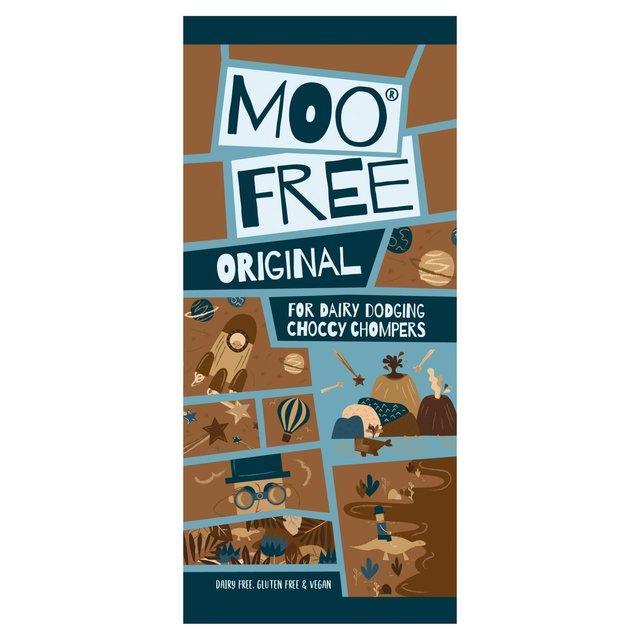 Moo Free Dairy Free Vegan Original Chocolate Bar 80g