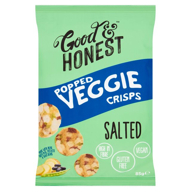 Good & Honest Popped Veggie Soya, Pea, Salted 85g