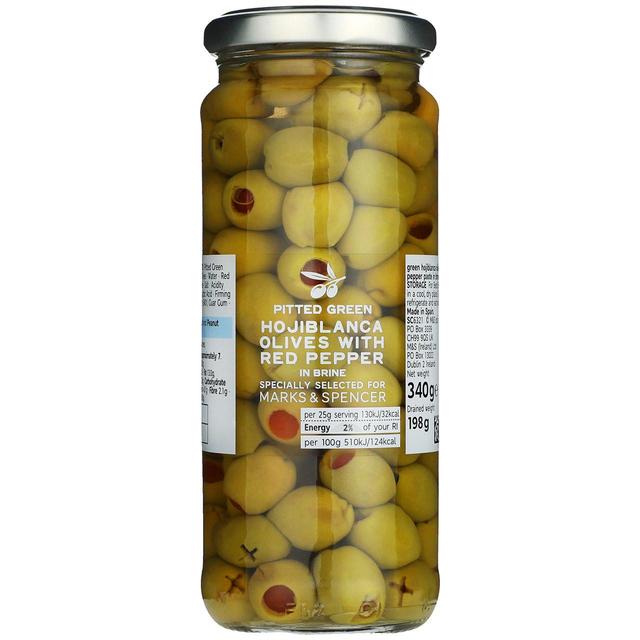 M&S Hojiblanca Pimento Stuffed Olives 340g