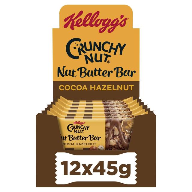 Kellogg's Crunchy Nut Nut Butter Bars Cocoa Hazelnut 12 x 45g