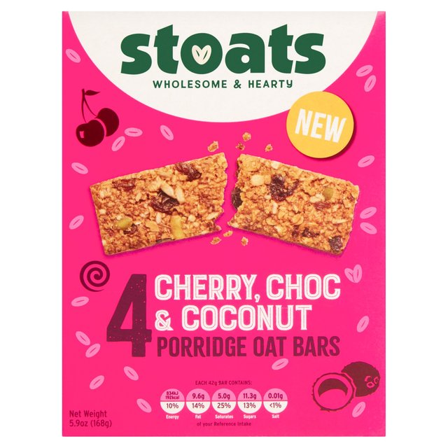 Stoats Cherry, Choc & Coconut Bar Multipack 4 x 42g