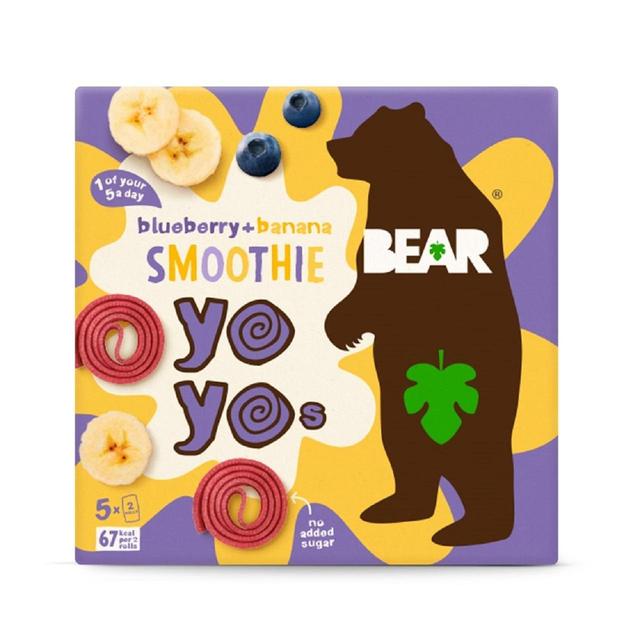 BEAR Smoothie Fruit Yoyos Blueberry & Banana Multipack 5 x 20g