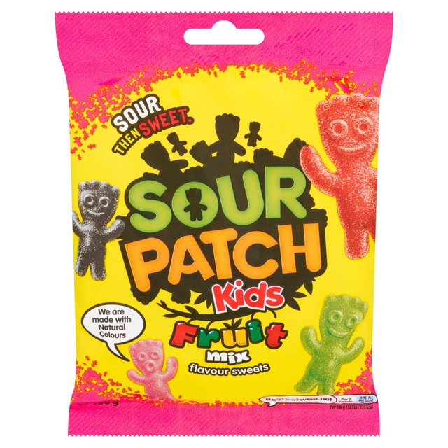 Sour Patch Kids Fruit Mix Sweets Bag 130g