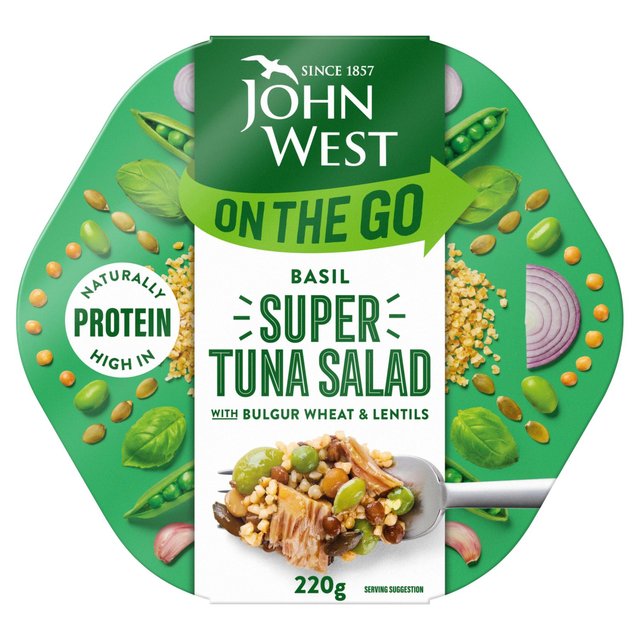 John West On The Go Basil Super Tuna Salad 220g