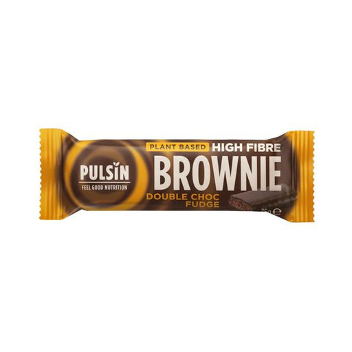 Pulsin Double Choc Fudge Vegan High Fibre Brownie 35g