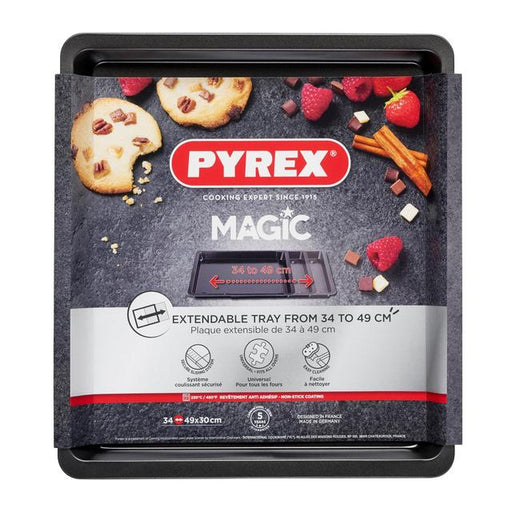 Pyrex Extendable Baking & Oven Tray  34-49cm by 30cm N/A