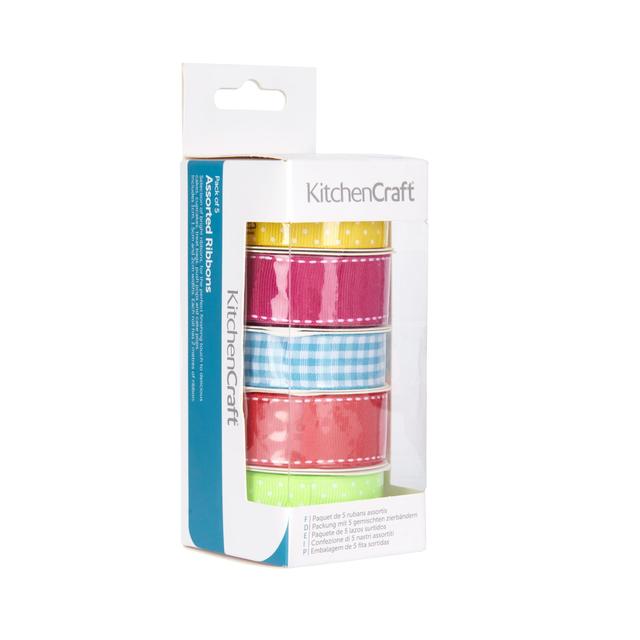 KitchenCraft Sweetly Does It Cake Decorating Ribbon, Bright Colours N/A