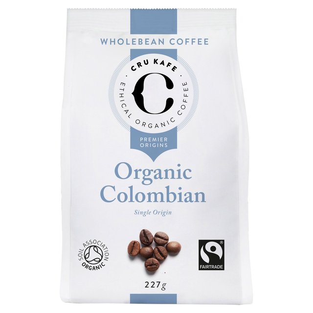 CRU Kafe Organic Fairtrade Colombian Coffee Beans 227g