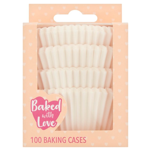 White Cupcake Cases 100 per pack