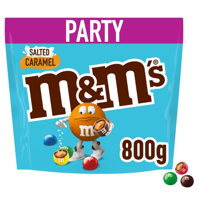 M&M's Salted Caramel & Milk Chocolate Party Mix Bulk Snack Bag 800g 800g