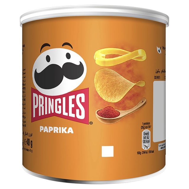 Pringles Paprika Crisps Can 40g