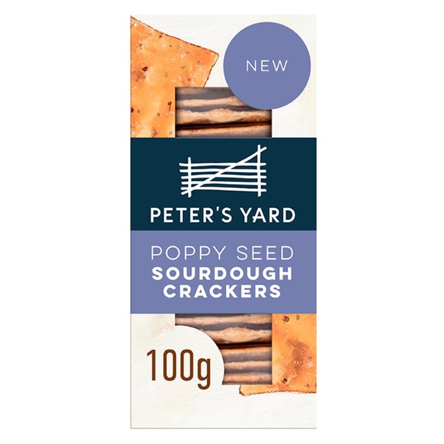 Peter's Yard Poppy Seed Sourdough Crackers 100g