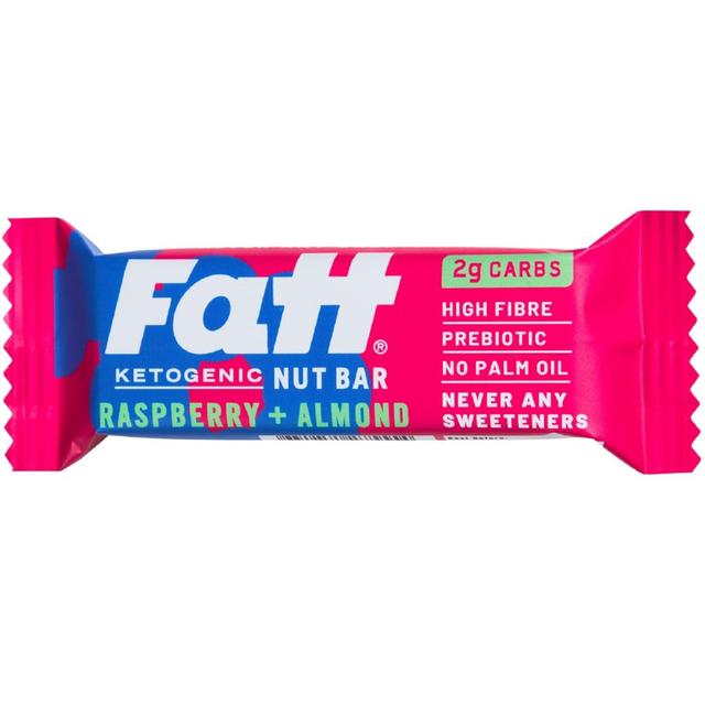 Fatt Raspberry & Almond Ketogenic Nut Bar 30g