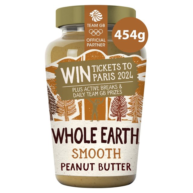 Whole Earth Smooth Peanut Butter 454g