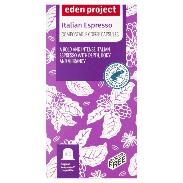 Eden Project Home Compostable Nespresso Capsules - Italian Espresso 10 per pack