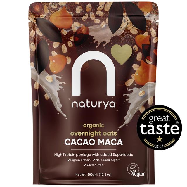 Naturya Organic Overnight Breakfast Oats Cacao Maca 300g