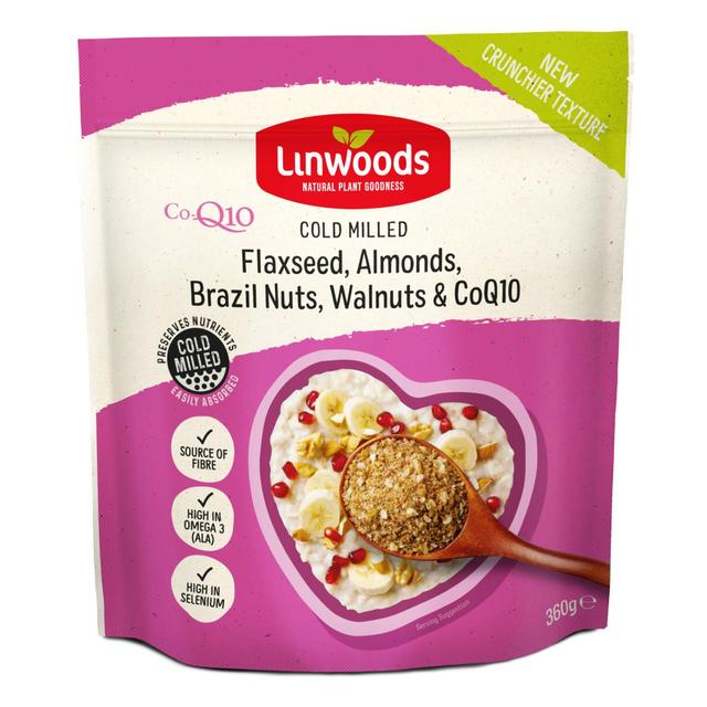 Linwoods Milled CO-Q10 Flaxseed, Almonds, Brazil & Walnuts 360g