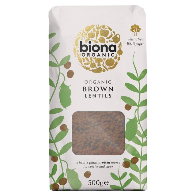 Biona Organic Brown Lentils 500g