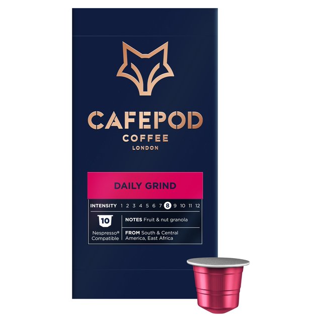 CafePod Daily Grind Nespresso Compatible Aluminium Coffee Pods 10 per pack