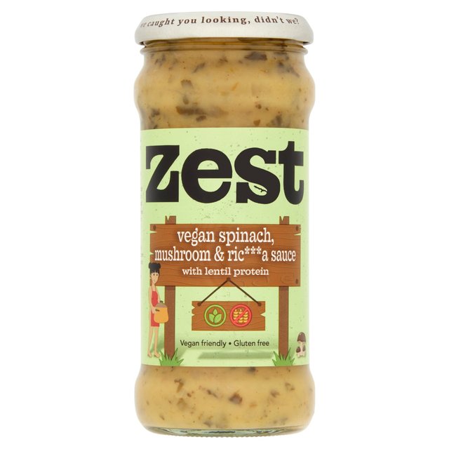 Zest Vegan Spinach Mushroom & Ricotta Sauce 340g