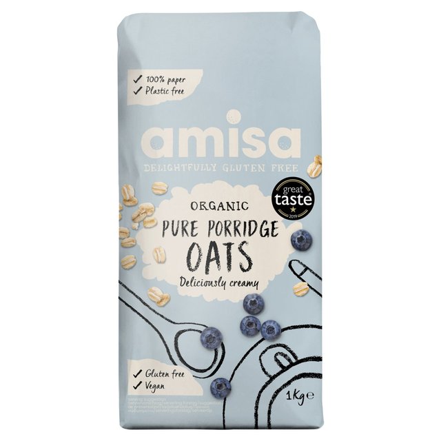 Amisa Pure Porridge Oats Gluten Free Organic 1kg