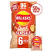 Walkers Baked Sea Salt Multipack Snacks 6 per pack