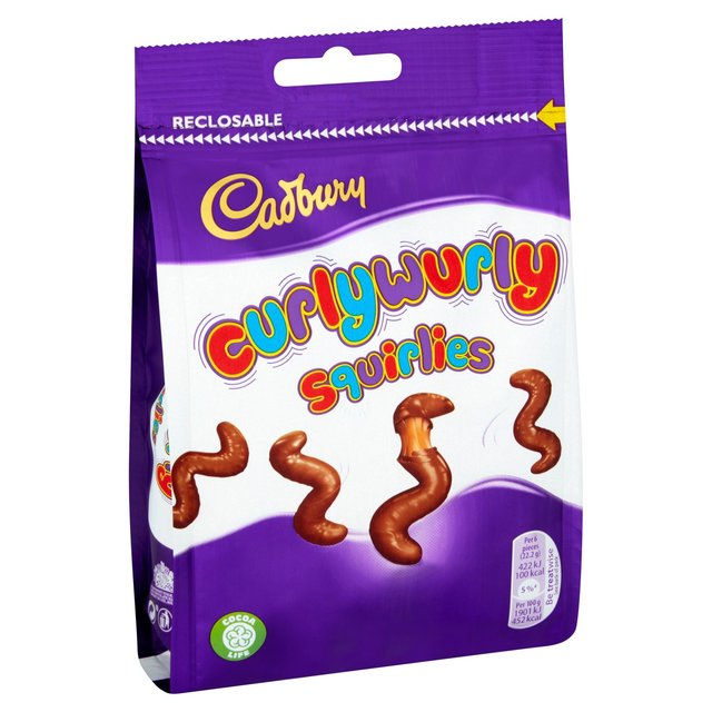 Cadbury Curly Wurly Squirlies Chocolate Bag 110g