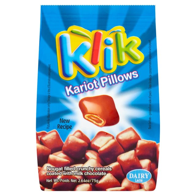 Klik Nougat Filled Crunchy Chocolate Bites 75g