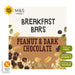 M&S 4 Peanut & Dark Chocolate Breakfast Bars 4 x 38g