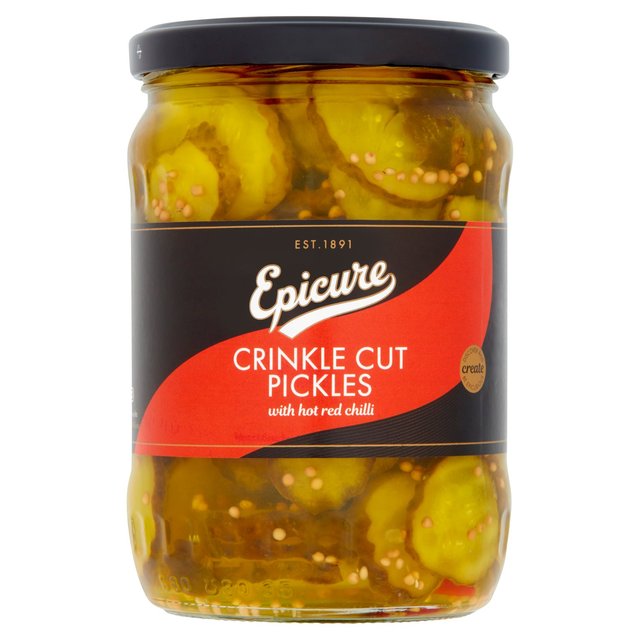 Epicure Spicy Crinkle Cut Pickles 530g