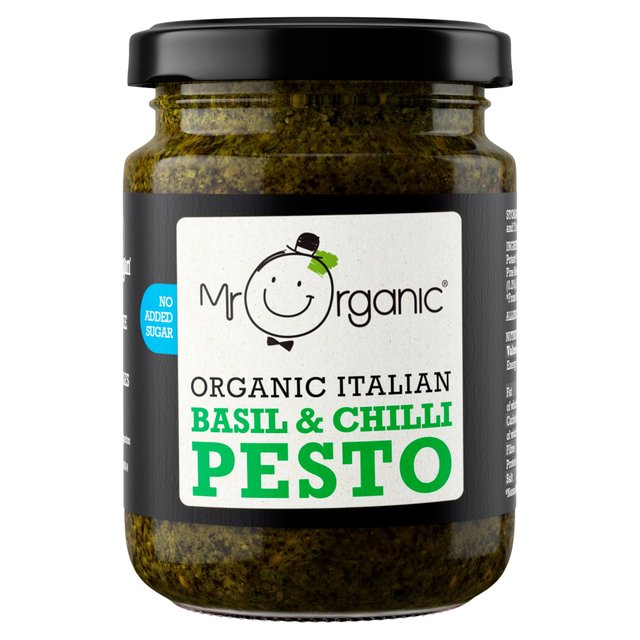 Mr Organic Vegan Basil & Chilli Pesto 130g