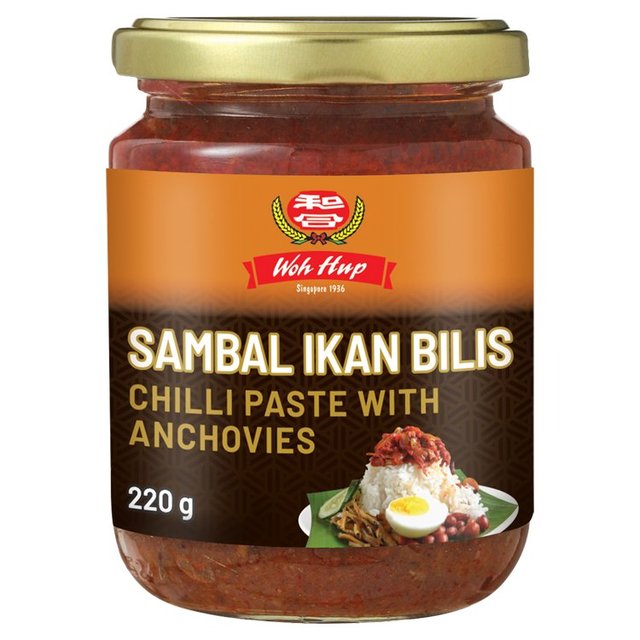 Woh Hup Malaysian Sambal Ikan Bilis Paste 220g