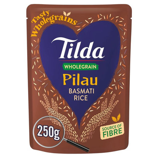 Tilda Microwave Wholegrain Pilau Basmati Rice 250g