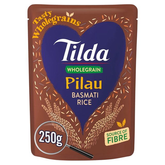 Tilda Microwave Wholegrain Pilau Basmati Rice 250g