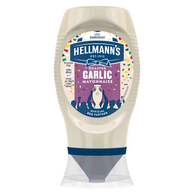 Hellmann's Garlic Squeezy Mayonnaise 250ml