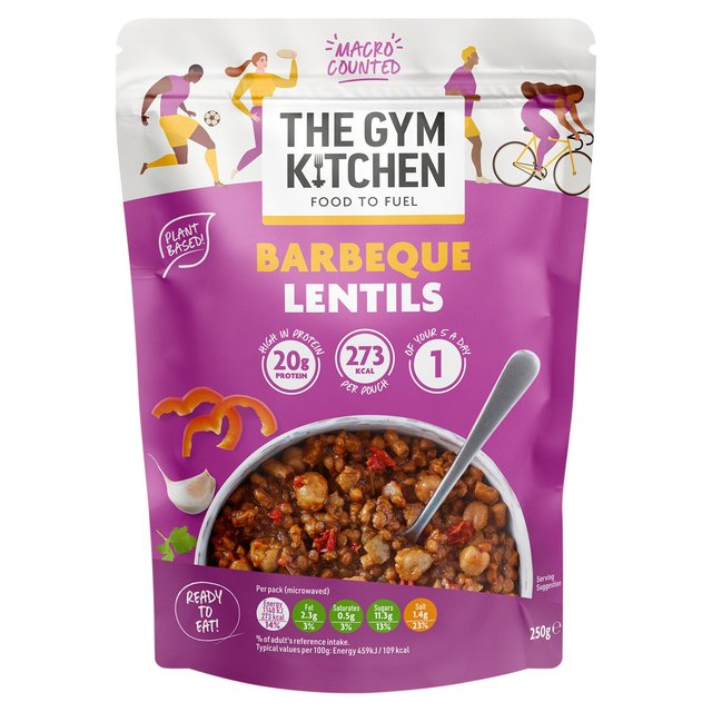 The Gym Kitchen BBQ Lentils 250g