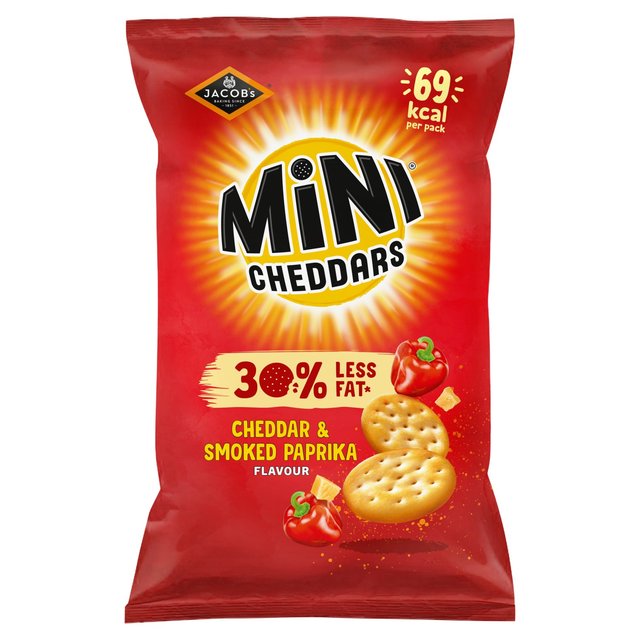 Mini Cheddars 30% Less fat Cheddar & Paprika 115g