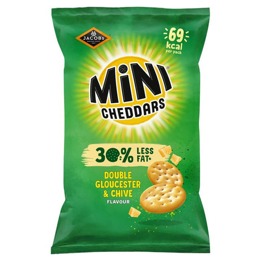 Mini Cheddars 30% Less fat Gloucester & Chive 115g