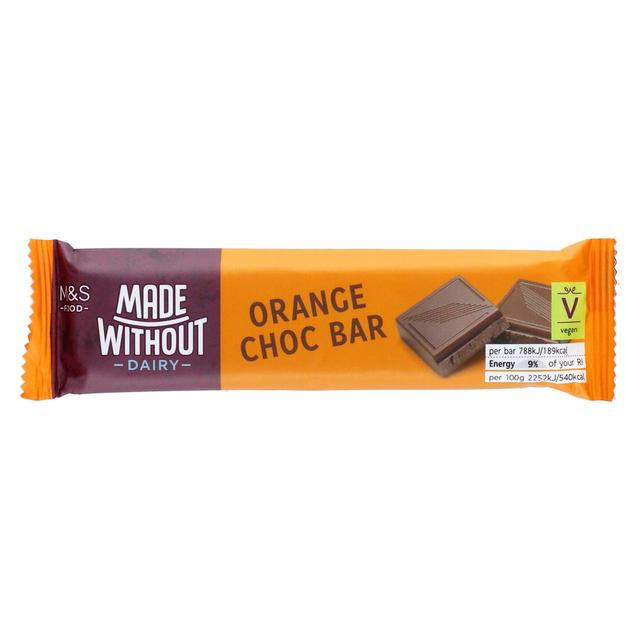 M&S Made Without Dairy Orange Choc Bar 35g