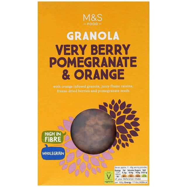 M&S Very Berry Pomegranate & Orange Granola 500g