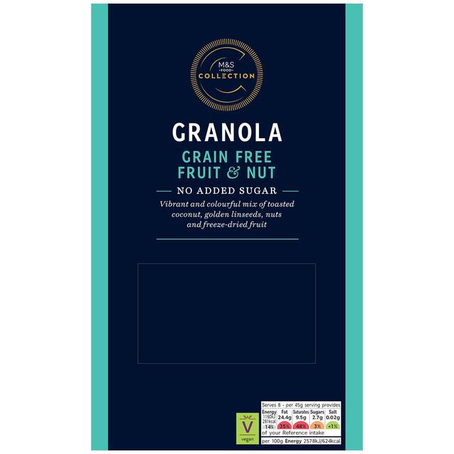 M&S Collection Grain Free Fruit & Nut Granola 360g