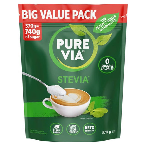 Pure Via Stevia Leaf Zero Calories Sweetener 370g