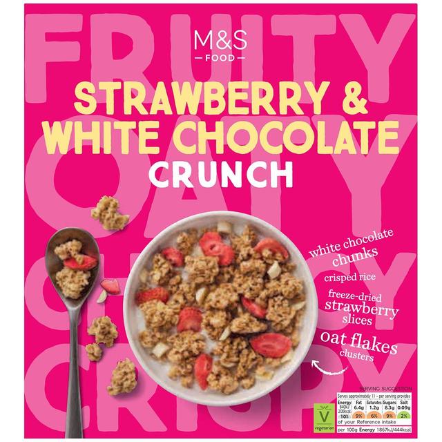 M&S Strawberry & White Chocolate Crunch 500g