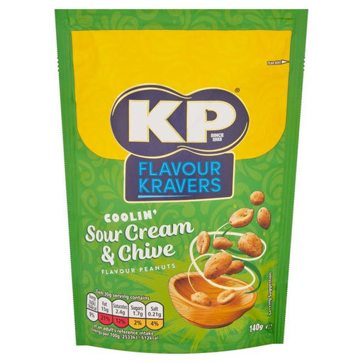 KP Nuts Flavour Kravers Sour Cream & Chive Peanuts 140g