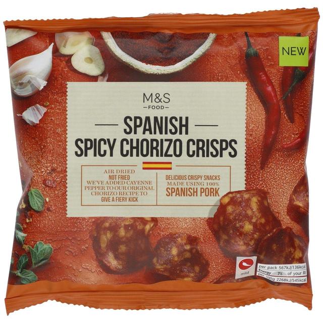 M&S Spanish Spicy Chorizo Crisps 25g