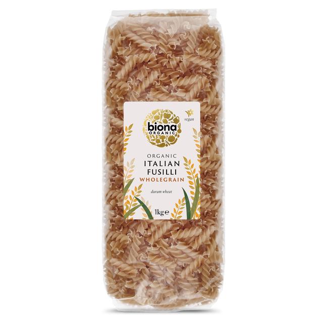 Biona Organic Whole Wheat Fusilli Pasta 1kg