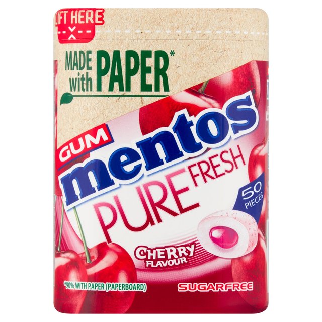 Mentos Gum Pure Fresh Cherry Chewing Gum 97g