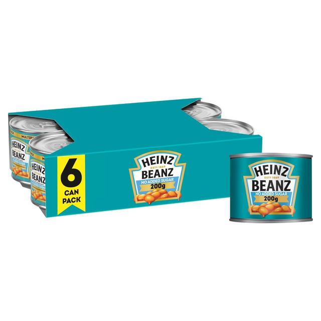 Heinz Baked Beans in Tomato Sauce - No Added Sugar 6 x 200g