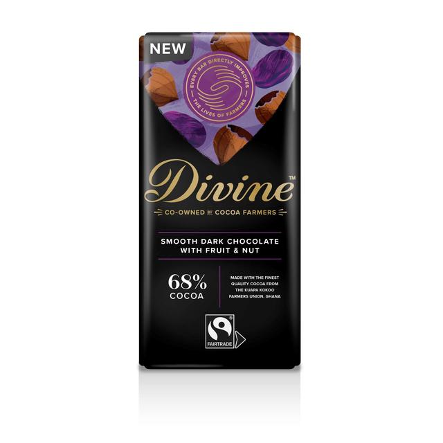 Divine 68% Dark Chocolate with Fruit & Nut 90g