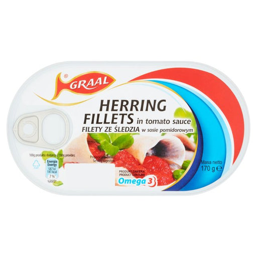 Graal Herring Fillets in Tomato Sauce 170g